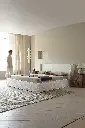 方尊床 1800 素白色棉麻、涟漪柜 胡桃色3.webp