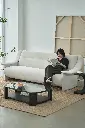 晓园沙发 2200 牡蛎色 皮革、瓦汉茶几 1070 墨骊色 玻璃款5.webp